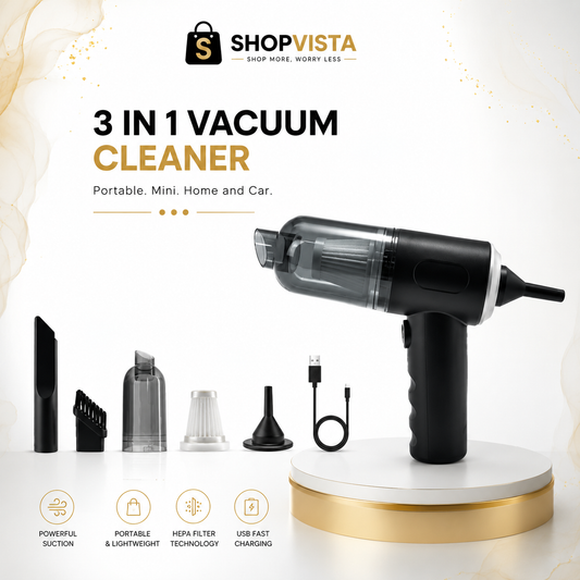 3-in-1 Portable Wireless Vacuum Cleaner for Car & Home