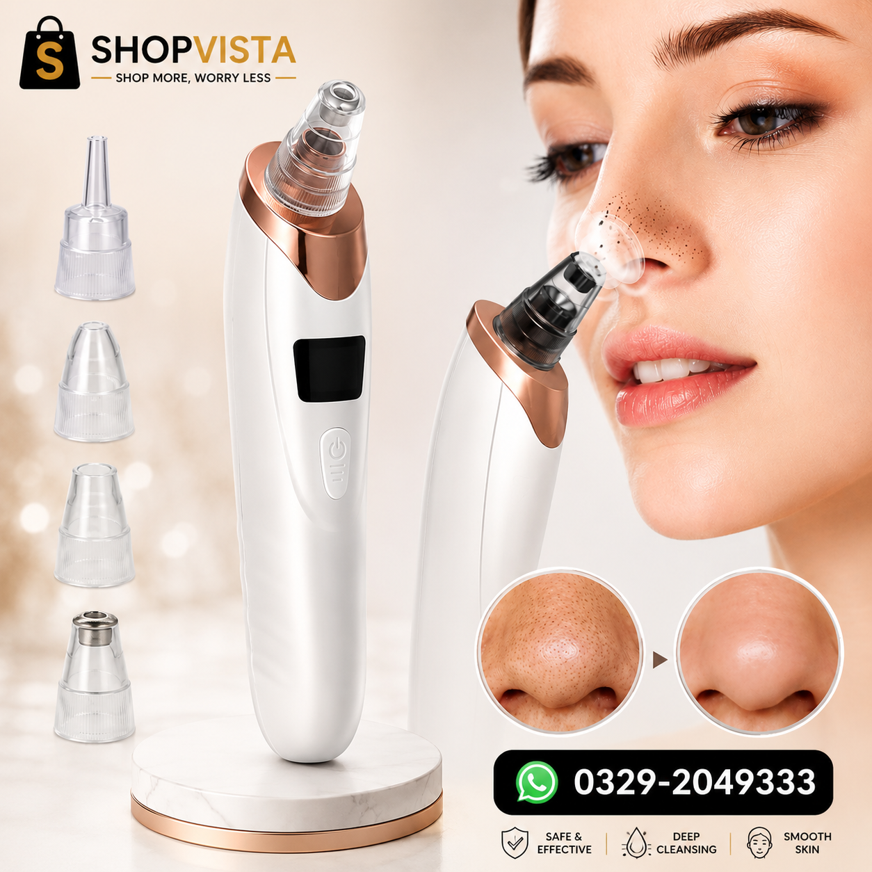 Derma Suction Rechargeable Blackhead Remover Vacuum