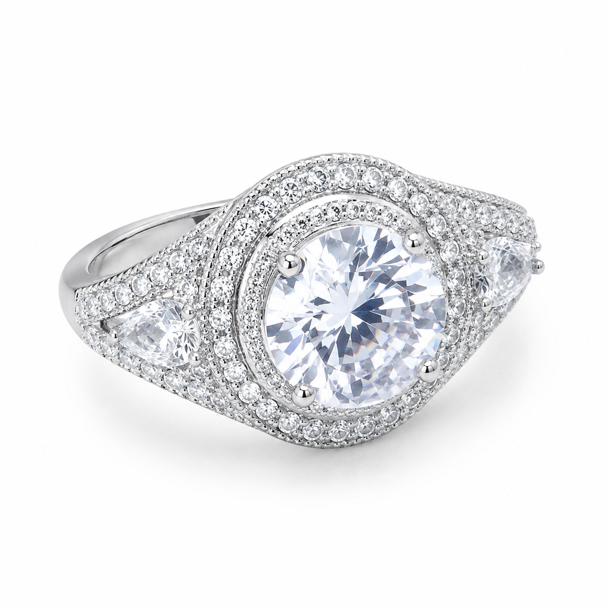 Queen's Crown Crystal Ring