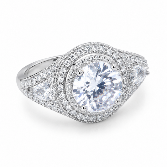 Queen's Crown Crystal Ring