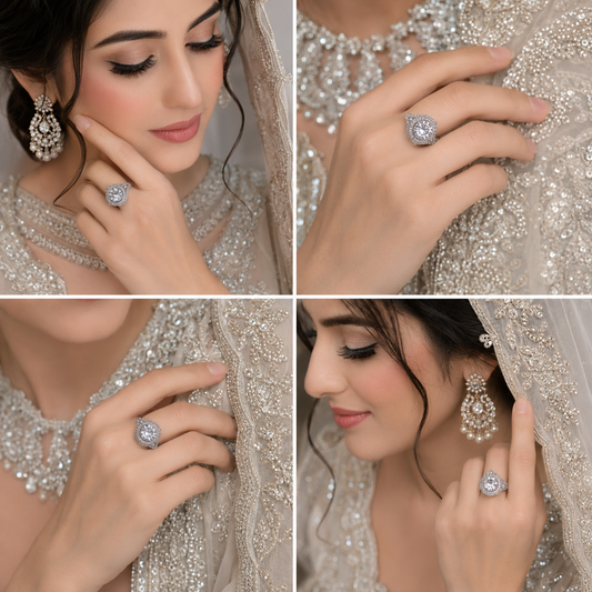 Queen's Crown Crystal Ring